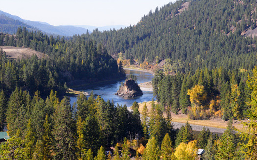 The Kootenai River runs 485 miles is one of the major tributaries of the Columbia River. (JOAN/Adobe Stock)