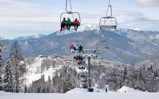 Snow-dependent Summit County, which boasts four world-class ski resorts, is working to remain economically viable in a warming climate. (Adobe Stock)