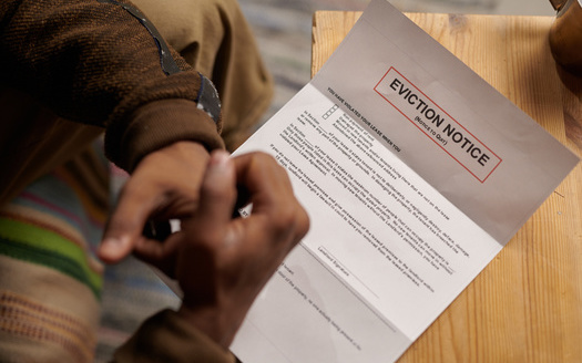 In the United States, one in three households facing eviction is the target of a 