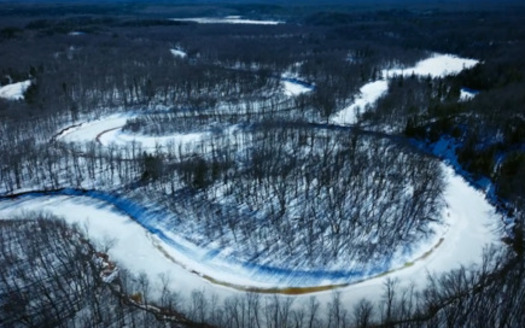 Enbridge's Line 5 pipeline is currently routed as close as 11 feet to a riverbank caused by flooding and erosion. (Bad River: A Story of Defiance)