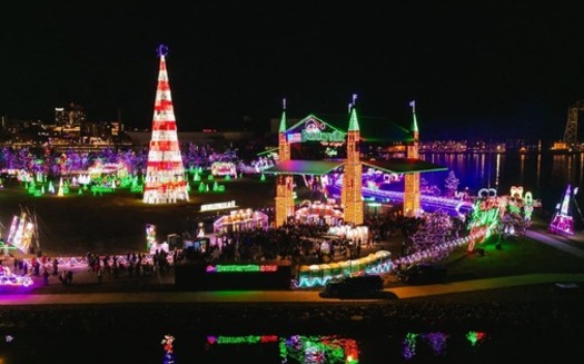 Since 2009, the Bentleyville Tour of Lights has dazzled attendees with an array of lights spread across Duluth's Bayfront Park. (Photo courtesy of Bentleyville Facebook page)