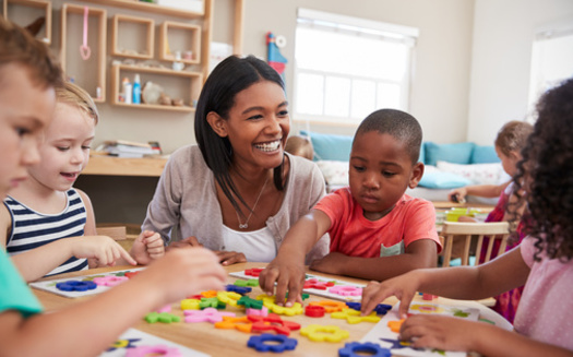 Millions of families across the U.S. depend on home-based child care, with over 750,000 children enrolled in these programs, often because parents consider them more flexible than traditional child care centers. (Adobe Stock) 