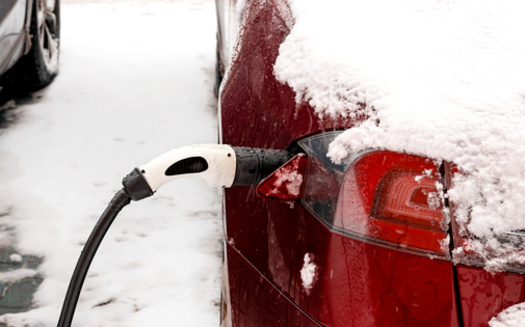Researchers say most newer models of electric vehicles are fitted with heat pumps, which can add roughly 10% extra range to cars during freezing conditions. (Adobe Stock)