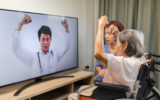 Health-care experts say physical therapy is one area that has benefited from the expansion of telehealth. (Adobe Stock)