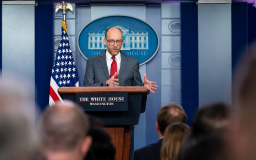 Prior to serving in the previous Trump administration, Russell Vought spent more than 20 years working in Washington, D.C., with grassroots and public policy organizations, according to the White House. (Tia Dufour/Official White House Photo)