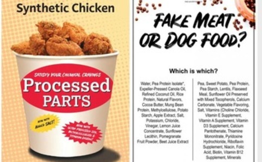 In recent years, the meat industry took out full-page ads in newspapers, and placed a $5 million Super Bowl commercial, claiming that meat is 