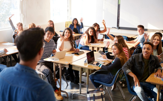 The MTA says ensuring minimum salaries for teachers to meet the cost of living will help improve retainment and recruitment. The job listing site SchoolSpring lists more than 3,500 open teacher positions across the state. (Adobe Stock)