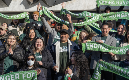 Advocates called on lawmakers at the Oregon State Capitol to pass Food for All Oregonians, Senate Bill  611, this legislative session. (Oregon Food Bank)