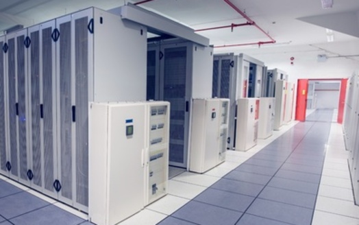 Data centers and the computer servers they hold can take up several hundred thousand square feet of property. (Adobe Stock)