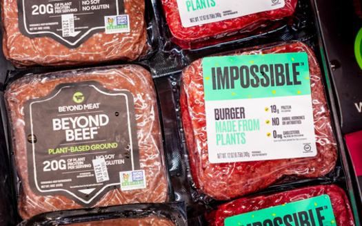 According to the Good Food Institute, alternative proteins - from plants, fermentation or cultivated animal cells - demand far less land and water, emit fewer greenhouse gases and generate significantly less pollution than traditional meat products. (Adobe Stock) 