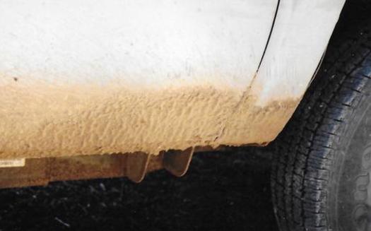 Samples taken in 2017 by the Ohio Department of Natural Resources found increased radioactivity after a commercial deicing liquid (oil and gas brine) was applied to roadways.  (Siri Lawson, Farmington Township, Warren County)