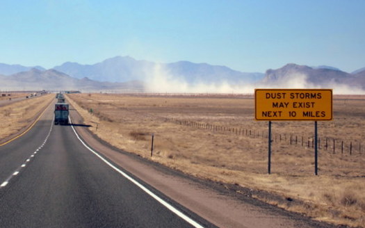New Mexico's highways are hazardous when dust storms called 