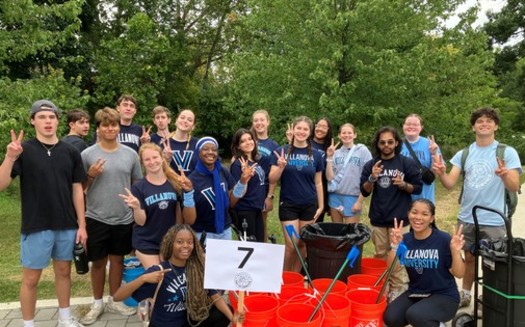 Cobbs Creek Ambassadors help clean up the creek in Philadelphia. Keep Pennsylvania Beautiful involves students in programs promoting community pride and environmental education. (Keep Pennsylvania Beautiful)