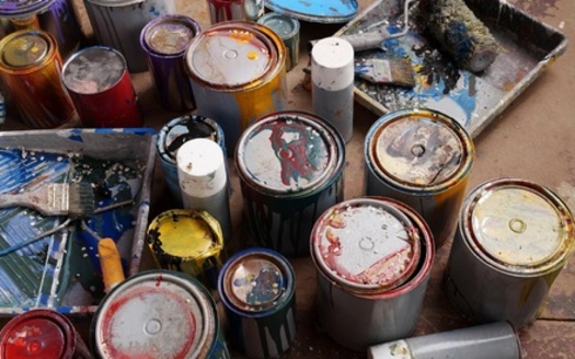 In addition to house paint, PaintCare sites also accept primers, stains, sealers and clear coatings such as shellac and varnish. (Ernest/Adobe Stock)