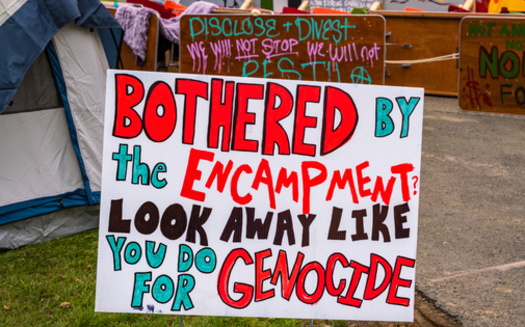 Two in five speech controversies in 2023, after the Israeli-Palestinian conflict began, were about the war in Gaza, according to a report from the Foundation for Individual Rights and Expression. (Adobe Stock) 