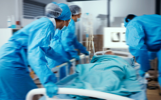 Nationwide, nearly 70% of rural counties lack a single obstetric hospital, according to a 2024 March of Dimes report. (Adobe Stock)<br />