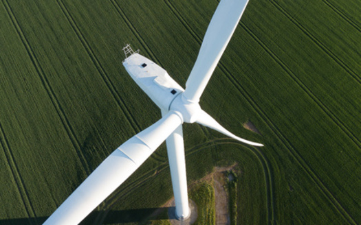 Iowa generates 59% of its electricity from wind, the highest share of any state. (Adobe Stock)
