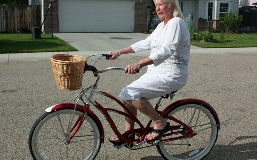 PHOTO: Woman on a bicycle Photo credit: Deborah Smith