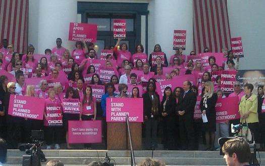 Planned Parenthood supporters in north Florida