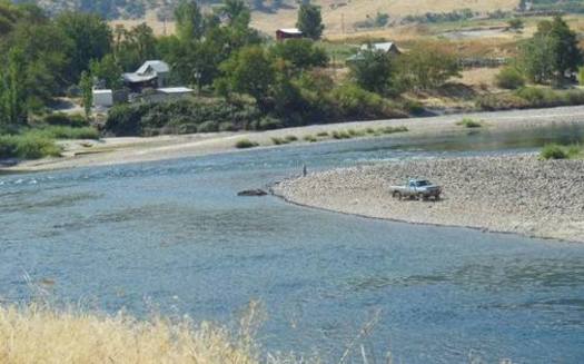PHOTO: Suction dredge mining. Photo courtesy of Idaho Conservation League.