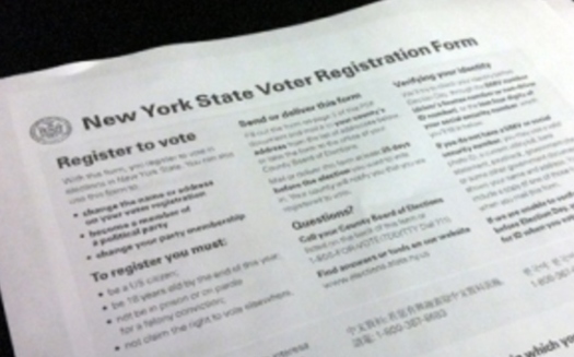 PHOTO: A voter registration drive that started this summer is reporting success in registering more than five-hundred new New York voters.