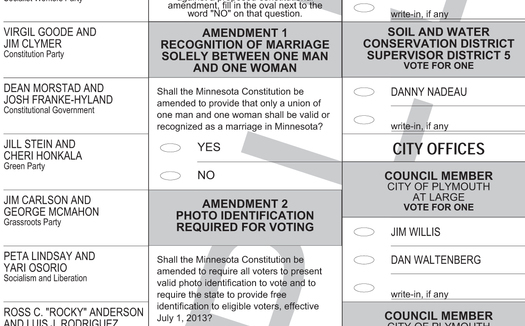 PHOTO: Minnesotans will vote on two amendments to the state constitution next week.