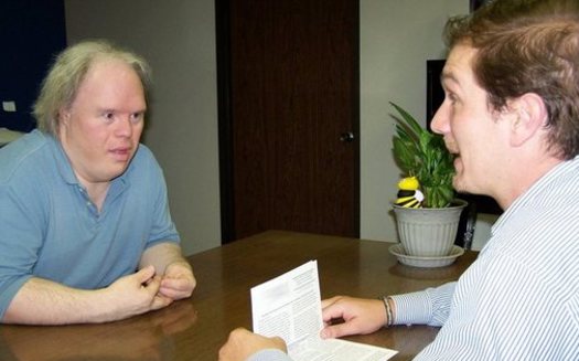 Scott Finney (L) and Frank Meeuwis of The Arc Tennessee