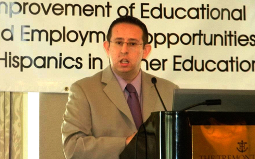 Luis Figueroa speaking at the Texas Association of Chicanos in Higher Education Conference (March 2012). Permission: Luis Figueroa 