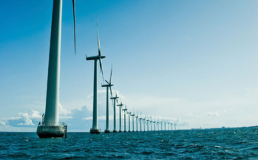 Wind turbines off Denmark's coast. Photo courtesy NWF