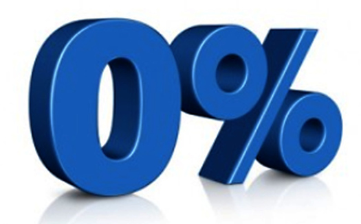 Image: Zero percent graphic