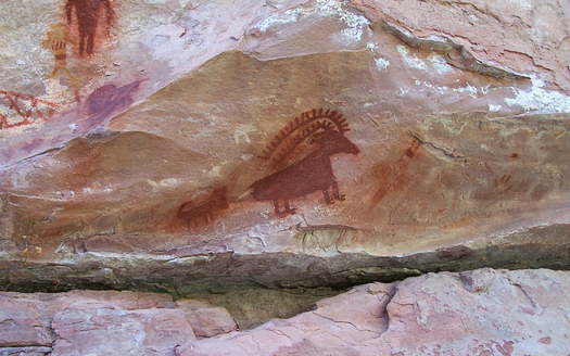 PHOTO: Dinosaur National Monument is full of ancient pictographs. It is also home to more than 400 fish and wildlife species. Courtesy Nat'l. Park Service.