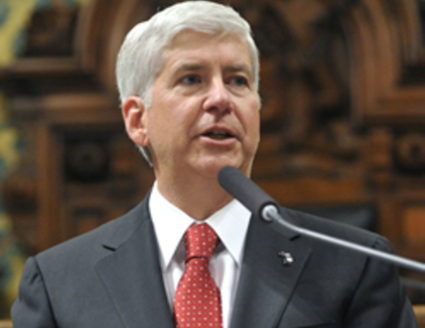 PHOTO: Michigan Gov. Rick Snyder By the Office of the Governor. 