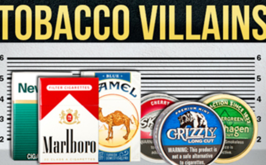 FOTO: Las marcas ms populares (y ms publicitadas) de tabaco son conocidas como las Americanas Ms Buscadas por la Campaa pro Muchachos Libres de Tabaco. Cortesa de Campaign for Tobacco-Free Kids.