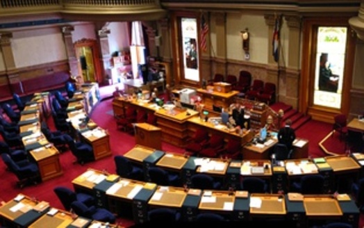 Photo: Senate chamber, Colorado State Legislature, which wrapped up its session Wednesday. Credit: Greg O'Brien.
