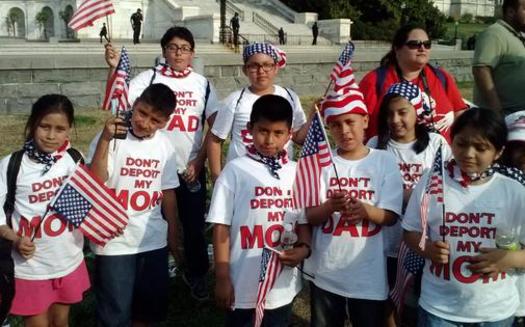 PHOTO: Children of immigrant families rally on Capitol Hill. Photo credit: First Focus