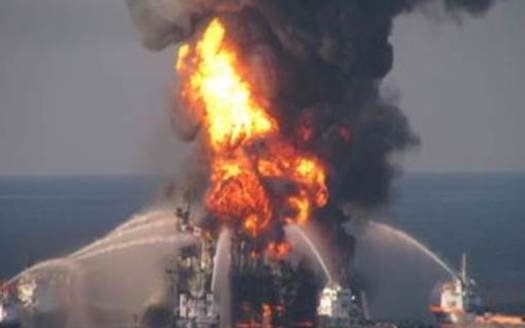 Photo: Deepwater Horizon explosion. Courtesy: Florida National Wildlife Federation