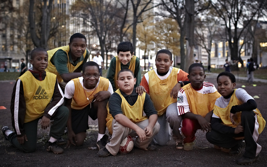 PHOTO: Soccer for Success is a free after-school program of the U.S. Soccer Foundation to combat childhood obesity and promote healthy lifestyles for kids in low-income urban areas. Photo credit: Jeff Saunders