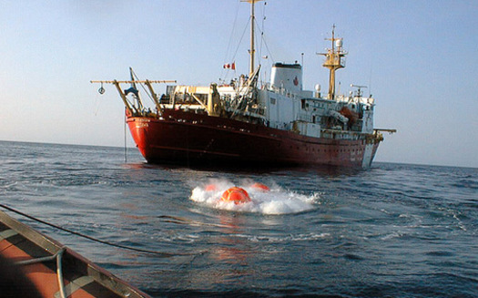 PHOTO: Loud seismic air gun blasts could damage sea life and fisheries in the Atlantic. Photo credit: Natural Resources Canada.