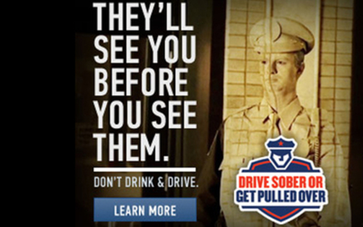 PHOTO: Mothers Against Drunk Driving says high visibility law enforcement campaigns are a proven deterrent against drunk driving. The 'Drive Sober or Get Pulled Over' campaign runs through Labor Day Weekend. Photo credit: MADD