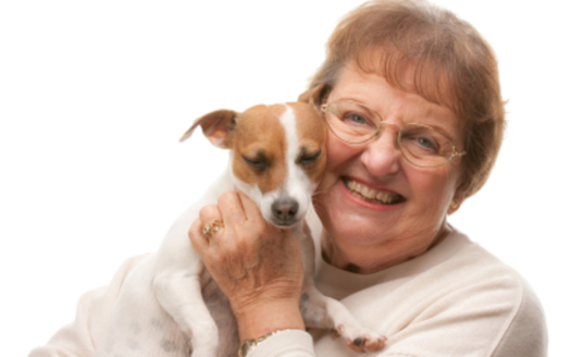 Photo: Pets can help seniors confront illness, depression and loneliness. Courtesy: AARP CO