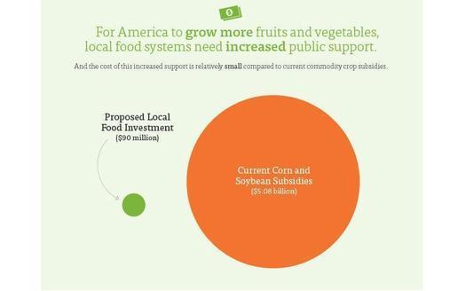 GRAPHIC Federal supports for farmers' markets can have a big impact at a tiny cost, according to the Union of Concerned Scientists. Courtesy of the UCS. 