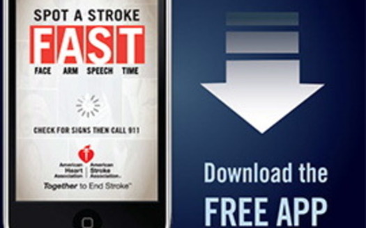 IMAGE: The American Heart Association has a free phone app to help stroke victims recognize the symptoms and find the nearest hospital that's certified for stroke care. COURTESY: AMA