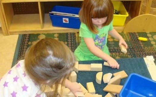 PHOTO:Ohio is doing a good job of offering affordable options when it comes to child care, according to a new national report. Photo: children playing with blocks. Credit: M. Kuhlman
