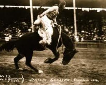 PHOTO: The saddle of famous Nez Perce cowboy Jackson Sundown in his 1916 Pendleton Roundup win is part of Oregon's rich western heritage. It's still on display and in mint condition, and a new Oregon Heritage Plan aims to ensure other rare artifacts also are preserved. Photo by W.S. Bowman, 1916.