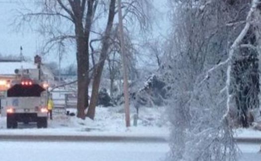 PHOTO: Utility crews have worked around the clock to restore power to the nearly 600,000 Michiganders impacted by last week's ice storms, but much work lies ahead for home and business owners. Photo courtesy of Mona Shand