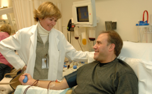 PHOTO: A blood donation can be a lifesaving gift, which is why the American Red Cross hopes people will take time out of their holiday schedules to visit a local blood center or blood drive. Photo courtesy NIH