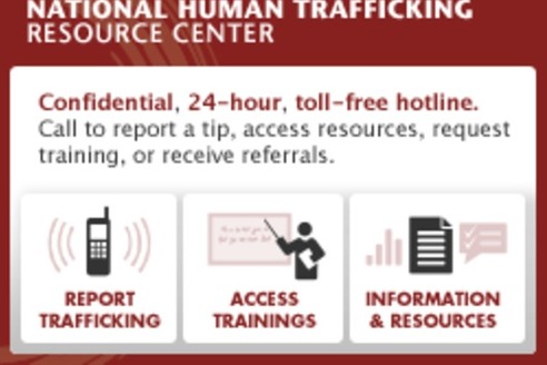 Johnson says public awareness is crucial and advises anyone who suspects they know a victim to call the National Human Trafficking Resource Center hotline, at 888-373-7888.