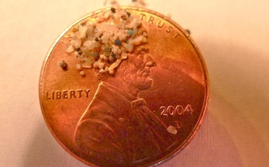 Photo: Tiny beads of plastic from facial and body cleansers have been collected from water samples in the Great Lakes, and the scientists who found them are now working to keep them out of the water system. Photo courtesy 5 Gyres. 