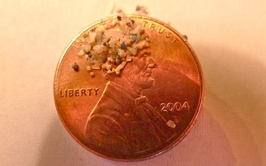 Photo: Tiny beads of plastic from facial and body cleansers have been collected from water samples in the Great Lakes, and the scientists who found them are now working to keep them out of the water system. Photo courtesy 5 Gyres Institute.