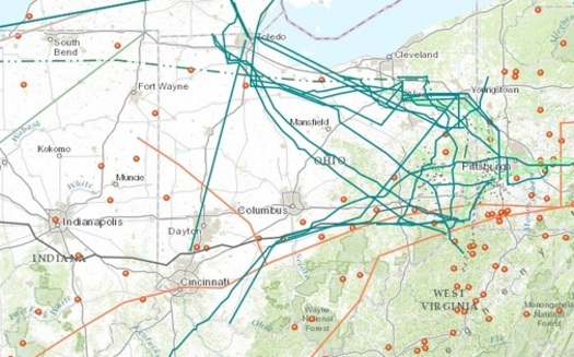 IMAGE: FracTracker has a new map highlighting current and proposed pipelines that would run through the Buckeye State. Image credit: FracTracker.